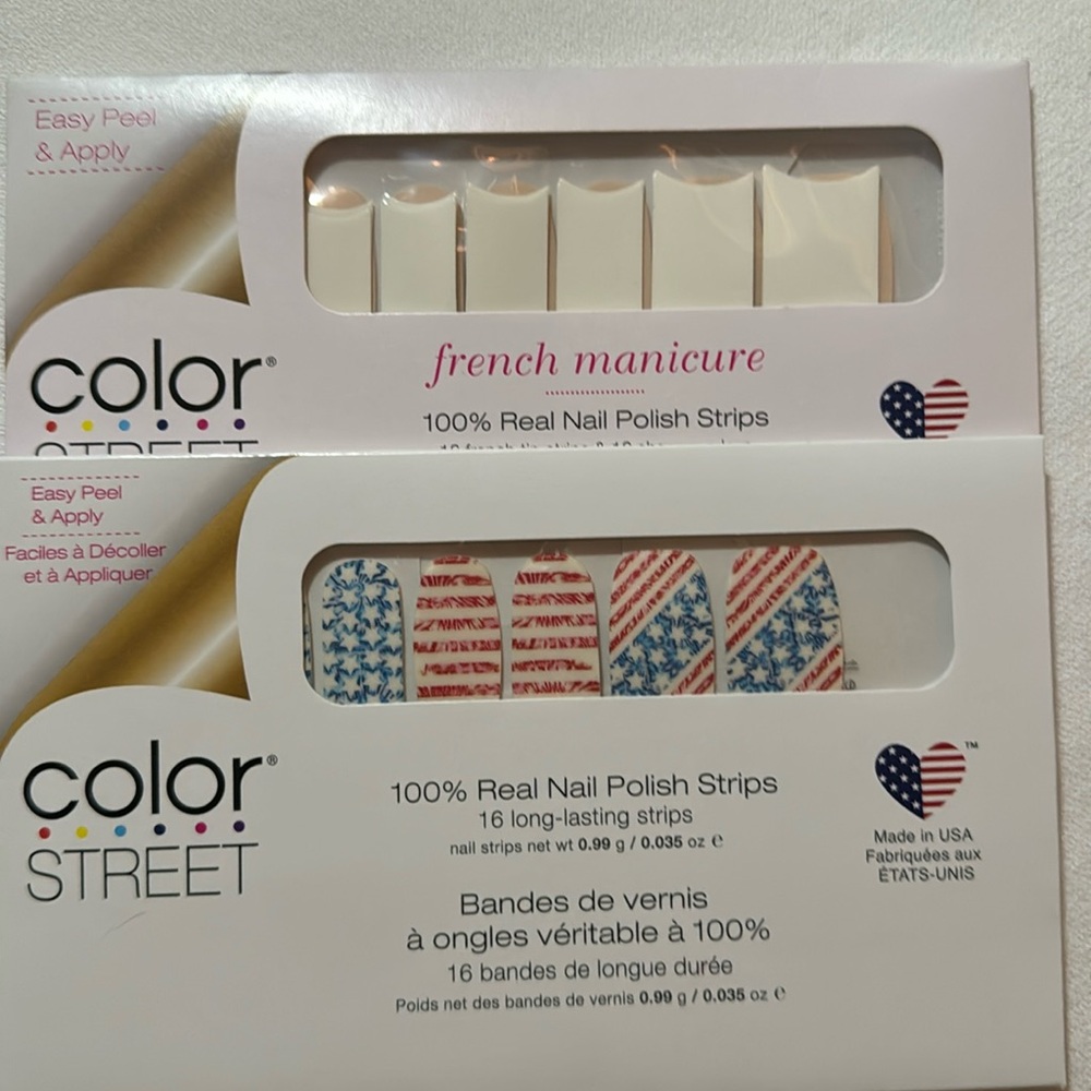 2 sets of Color Street Manicures
Never opened